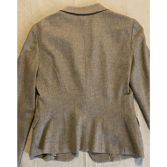 DKNY Blazer Womens Sz 6 Wool & Cashmere Blend Sport Coat Light Brown Suit Jacket - Picture 6 of 16